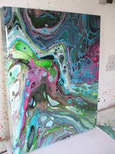 Load image into Gallery viewer, ACRYLICS FLOW ART PAINTING ON CANVAS - Lockdown