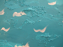 Load image into Gallery viewer, MIXED MEDIA COLLAGE ON CANVAS IN FRAME - Seagull on a Rock, Cornwall