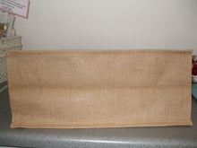 Load image into Gallery viewer, HAND PAINTED ART BAG - Jute Tote Shopping Bag - Rabbit - NOW SOLD!