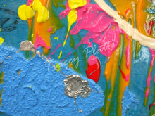 Load image into Gallery viewer, MIXED MEDIA PAINTING ON CANVAS in FRAME - Confusion