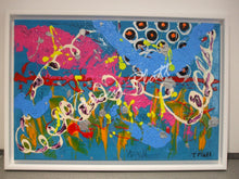 Load image into Gallery viewer, MIXED MEDIA PAINTING ON CANVAS in FRAME - Confusion