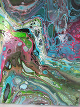 Load image into Gallery viewer, ACRYLICS FLOW ART PAINTING ON CANVAS - Lockdown