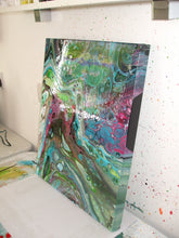 Load image into Gallery viewer, ACRYLICS FLOW ART PAINTING ON CANVAS - Lockdown