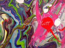 Load image into Gallery viewer, ACRYLICS FLOW ART & DRIP PAINTING ON CANVAS IN FRAME - Penzance Carnival