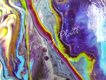 Load image into Gallery viewer, ACRYLICS FLOW ART & DRIP PAINTING ON CANVAS IN FRAME - Penzance Carnival
