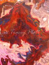 Load image into Gallery viewer, ACRYLICS FLOW ART PAINTING ON CANVAS IN DEEP FRAME - Moods