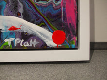 Load image into Gallery viewer, ACRYLICS FLOW ART & DRIP PAINTING ON CANVAS IN FRAME - Penzance Carnival