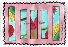 Load image into Gallery viewer, ORIGINAL MIXED MEDIA COLLAGE ART CARD - Flowers