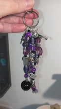 Load and play video in Gallery viewer, HANDMADE LUCKY BEAD & CHARM DANGLE - Purple - NOW SOLD!