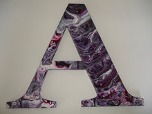 Load image into Gallery viewer, ACRYLIC FLOW ART LETTER INITIAL - A - NOW SOLD