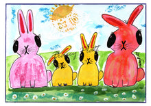 Load image into Gallery viewer, PRINTED CARD - Bunny Family