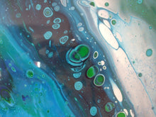 Load image into Gallery viewer, ACRYLICS FLUID ART PAINT POURING The Shallows, Porth, Cornwall - NOW SOLD