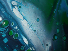 Load image into Gallery viewer, ACRYLICS FLUID ART PAINT POURING The Shallows, Porth, Cornwall - NOW SOLD