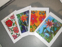 Load image into Gallery viewer, PACK OF 4 PRINTED CARDS - Flowers