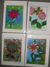 Load image into Gallery viewer, PACK OF 4 PRINTED CARDS - Flowers
