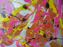 Load image into Gallery viewer, ACRYLIC FLOW ART DRIP PAINTING ON CANVAS - Stick of Rock