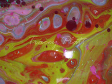 Load image into Gallery viewer, ACRYLICS FLOW ART & DRIP PAINTING ON BOARD - Into the Fire