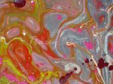 Load image into Gallery viewer, ACRYLICS FLOW ART & DRIP PAINTING ON BOARD - Into the Fire