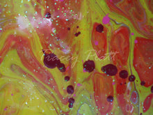 Load image into Gallery viewer, ACRYLICS FLOW ART & DRIP PAINTING ON BOARD - Into the Fire