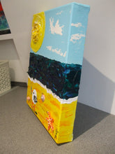 Load image into Gallery viewer, ACRYLICS IMPASTO ON DEEP CANVAS - Sunny Day at the Beach, Cornwall