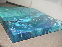 Load image into Gallery viewer, ACRYLICS FLOW ART PAINTING ON CANVAS - The Shallows, Cornwall