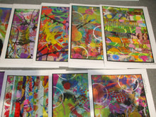 Load image into Gallery viewer, BUNDLE OF 4 x ORIGINAL ABSTRACT ART CARDS - Assorted - Potluck Selection