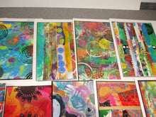 Load image into Gallery viewer, BUNDLE OF 4 x ORIGINAL ABSTRACT ART CARDS - Assorted - Potluck Selection