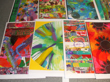 Load image into Gallery viewer, BUNDLE OF 4 x ORIGINAL ABSTRACT ART CARDS - Assorted - Potluck Selection