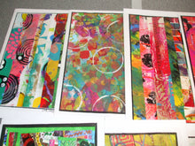 Load image into Gallery viewer, BUNDLE OF 4 x ORIGINAL ABSTRACT ART CARDS - Assorted - Potluck Selection
