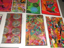 Load image into Gallery viewer, BUNDLE OF 4 x ORIGINAL ABSTRACT ART CARDS - Assorted - Potluck Selection