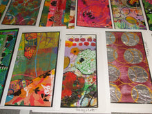 Load image into Gallery viewer, BUNDLE OF 4 x ORIGINAL ABSTRACT ART CARDS - Assorted - Potluck Selection
