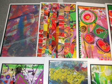 Load image into Gallery viewer, BUNDLE OF 4 x ORIGINAL ABSTRACT ART CARDS - Assorted - Potluck Selection