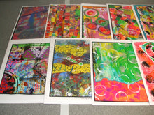 Load image into Gallery viewer, BUNDLE OF 4 x ORIGINAL ABSTRACT ART CARDS - Assorted - Potluck Selection