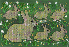 Load image into Gallery viewer, PRINTED CARD - Bunnies In The Field