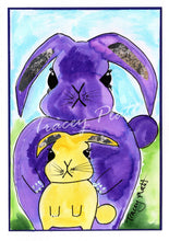 Load image into Gallery viewer, PRINTED CARD - Father And Son Bunnies