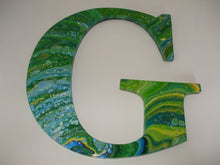 Load image into Gallery viewer, ACRYLIC FLOW ART LETTER INITIAL - G