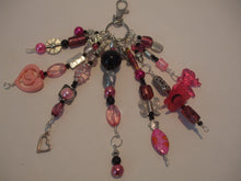 Load image into Gallery viewer, HANDMADE LUCKY BEAD & CHARM DANGLE - Pink