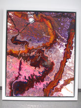 Load image into Gallery viewer, ACRYLICS FLOW ART PAINTING ON CANVAS IN DEEP FRAME - Moods
