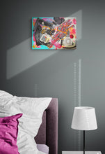 Load image into Gallery viewer, MIXED MEDIA ASSEMBLAGE ON RECYCLED CANVAS - Any Old Junk