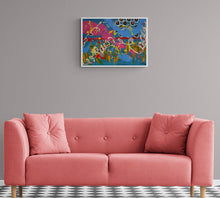 Load image into Gallery viewer, MIXED MEDIA PAINTING ON CANVAS in FRAME - Confusion