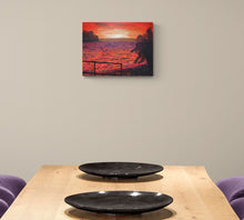 Load image into Gallery viewer, ACRYLICS ON CANVAS - Dawn at The Pandora Inn, Restronguet Creek, Falmouth, Cornwall