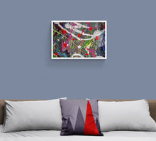 Load image into Gallery viewer, ACRYLICS FLOW ART & DRIP PAINTING ON CANVAS IN FRAME - Penzance Carnival