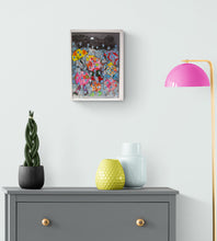 Load image into Gallery viewer, MIXED MEDIA COLLAGE ON BOARD IN FRAME - Cornish Rainstorm