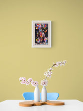 Load image into Gallery viewer, MIXED MEDIA COLLAGE ON BOARD IN FRAME - Spring Flowers