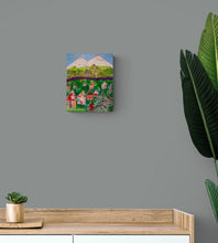 Load image into Gallery viewer, MIXED MEDIA COLLAGE ON CANVAS - St Austell Clay Mountains, Cornwall - NOW SOLD