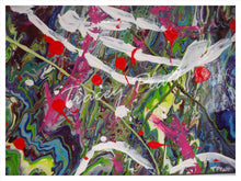 Load image into Gallery viewer, ACRYLICS FLOW ART & DRIP PAINTING ON CANVAS IN FRAME - Penzance Carnival