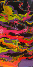 Load image into Gallery viewer, ACRYLICS FLOW ART PAINTING ON BOARD - Rainbow