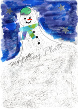 Load image into Gallery viewer, CHRISTMAS - PRINTED CARD - Snowman