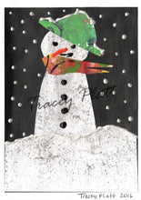Load image into Gallery viewer, CHRISTMAS - PRINTED CARD - Snowman