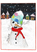 Load image into Gallery viewer, CHRISTMAS - PRINTED CARD - Snowman